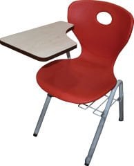 Monoblok Sandalye Sepetli ve Yazı Tablalı