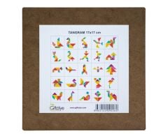Ahşap Tangram 17x17