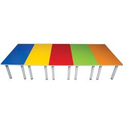 Renkli Dikdörtgen Masa Modelleri