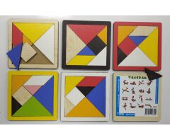 Ahşap Tangram 17x17