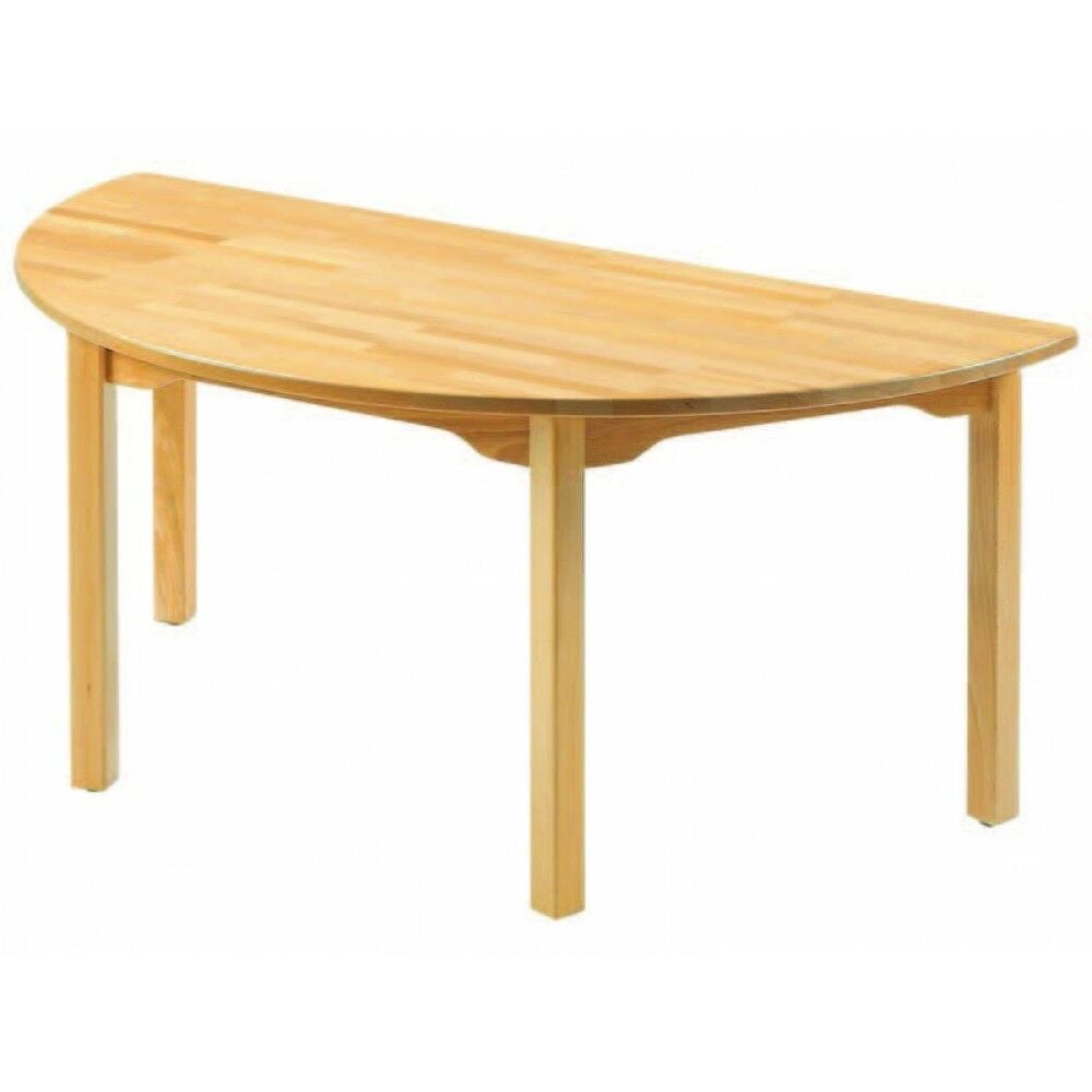 Masif Yarım Daire Masa