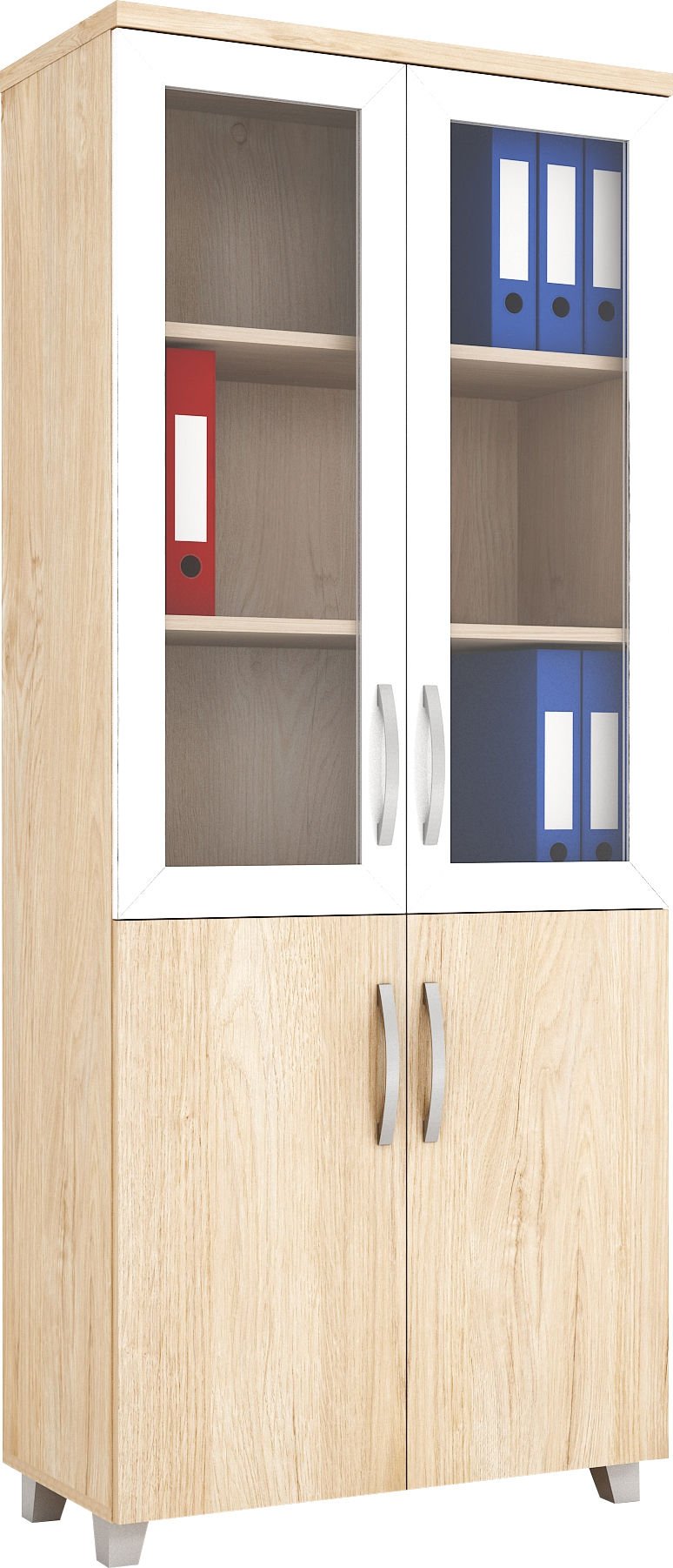 Camlı Yarım Kapaklı Dolap