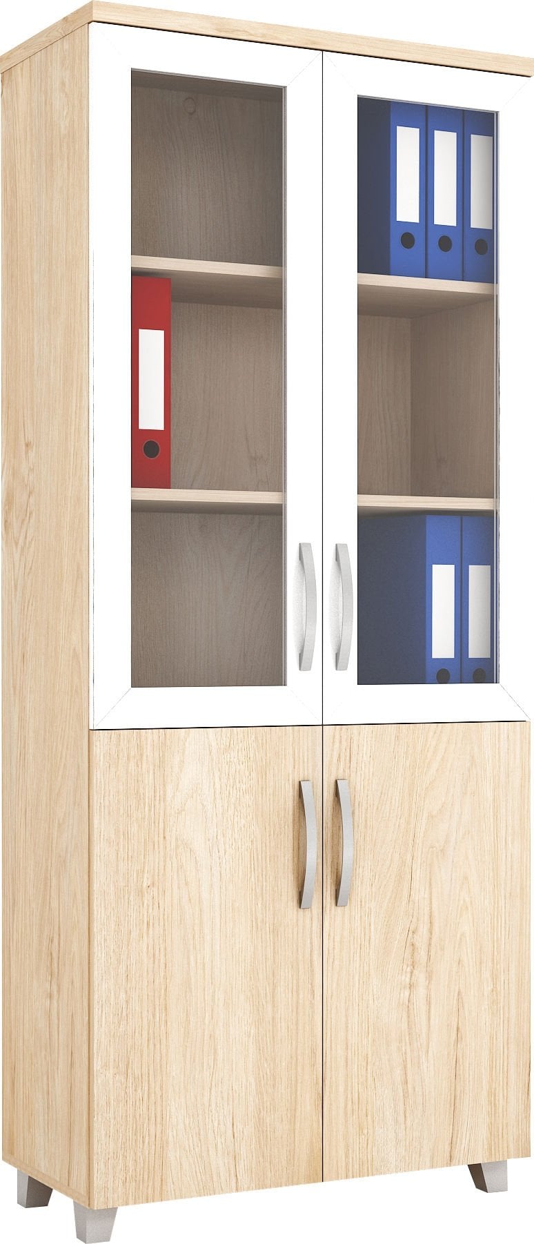 Camlı Yarım Kapaklı Dolap