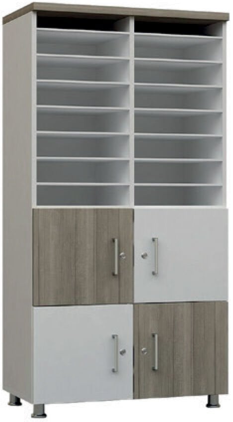 Yarım Kapaklı Test Dolabı