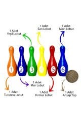 Redka Wooden Bowling Ahşap Bowling