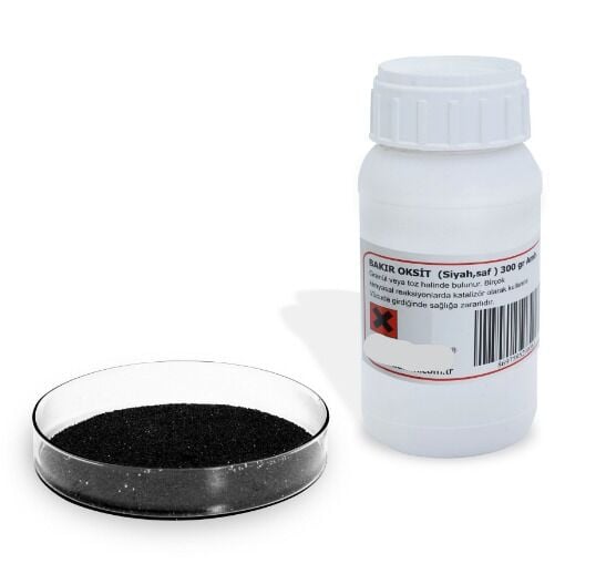 Bakır Oksit (Saf) Siyah 300Gr.
