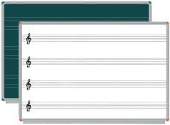 Müzik Çizgili Laminant Yazı Tahtası