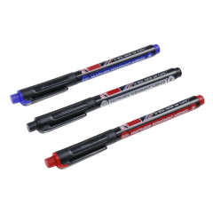 Cam Kalemi (Asetat Kalemi) Siyah Mavi Kırmızı