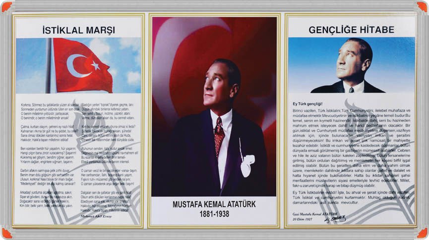 3'lü Milli Levha Alüminyum Çerçeveli