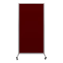 Tekerlekli Ayaklı Sabit Kumaş Kaplı Pano Çift Taraflı (90x180) (Paravan)