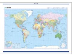Dünya Siyasi Haritası Kaplamalı