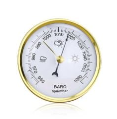 Metal Barometre 90 mm | Analog Basınç Ölçer | Hava Durumu