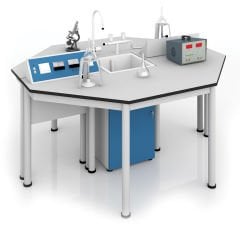 Su Üniteli Sekizgen Öğrenci Masası