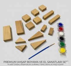 Premium Ahşap Boyama ve El Sanatları Seti