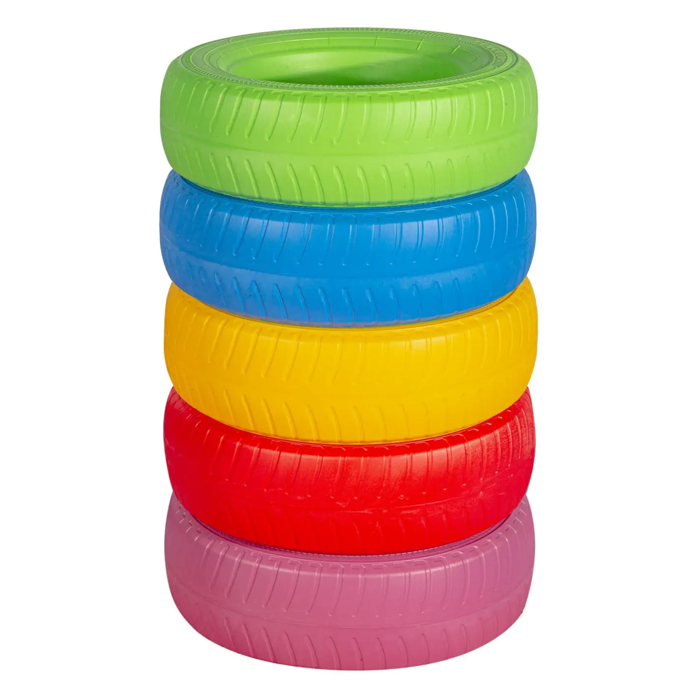 Plastik Renkli Tekerlek 5'li