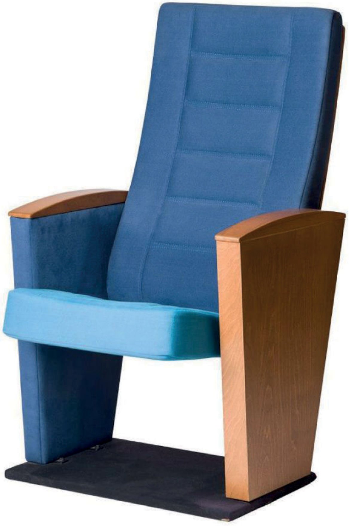 Konferans Koltuğu Uzun Sırt Ahşap Kollu