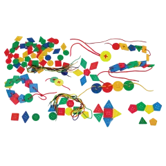 İpli Geometrik Düğmeler 96 Parça