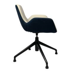 Fores Misafir Koltuğu - Beyaz Lacivert