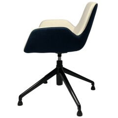 Fores Misafir Koltuğu - Beyaz Lacivert