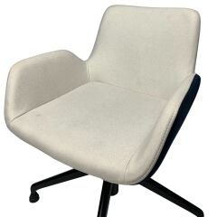 Fores Misafir Koltuğu - Beyaz Lacivert