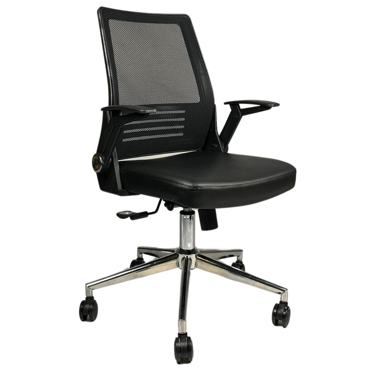 Mina Fileli Çalışma Sandalyesi Deri Oturaklı