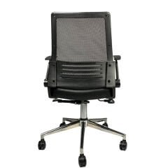 Mina Fileli Çalışma Sandalyesi Deri Oturaklı