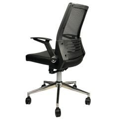 Mina Fileli Çalışma Sandalyesi Deri Oturaklı