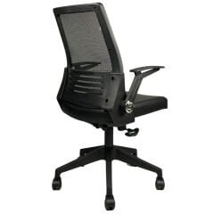 Mina Fileli Çalışma Sandalyesi Deri Oturaklı Plastik Ayaklı