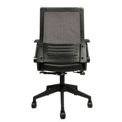 Mina Fileli Çalışma Sandalyesi Deri Oturaklı Plastik Ayaklı