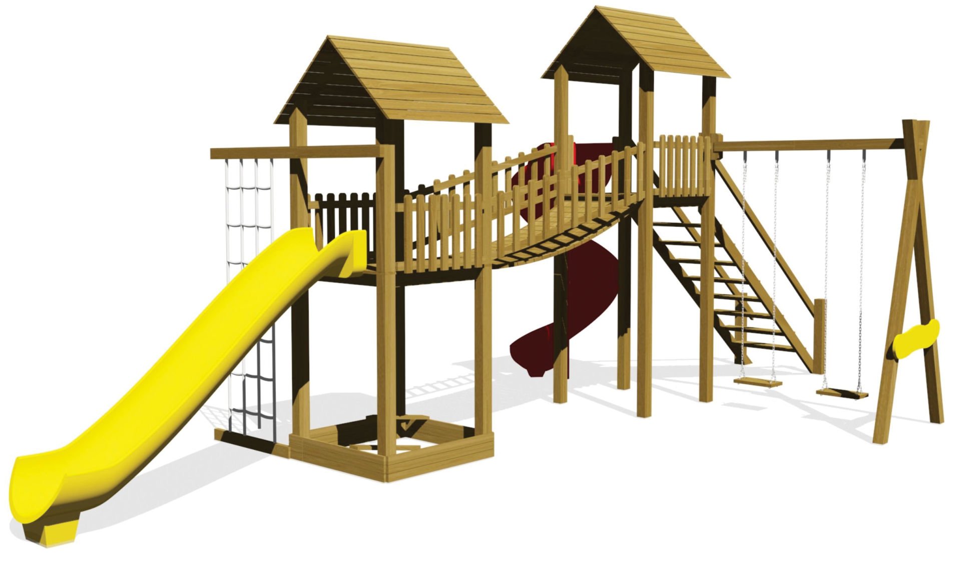 Ahşap İki Kuleli Park