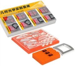 Fizik Deney Seti Optik Deney Seti 8 Adet Akrilik Mercek 3 Işınlı Lazer Işık Kaynağı İle