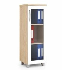 Tam Boy Cam Kapaklı Dolap