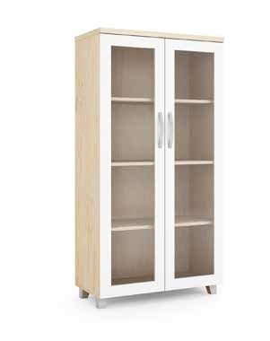 Tam Boy Cam Kapaklı Dolap