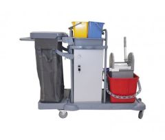 Dolaplı, Brandalı Plastik Kat Hizmet Arabası