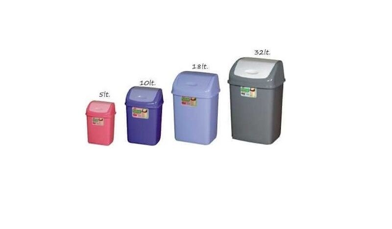 İtme Kapaklı Çöp Kovası