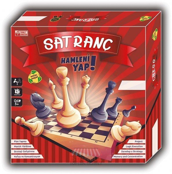 Ahşap Satranç Oyunu - Hamleni Yap!