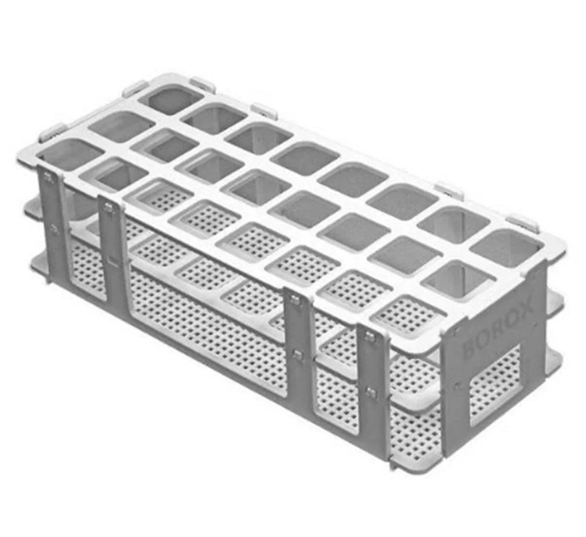 Tüp Standı | 24 Tüplük Beyaz | 25 mm