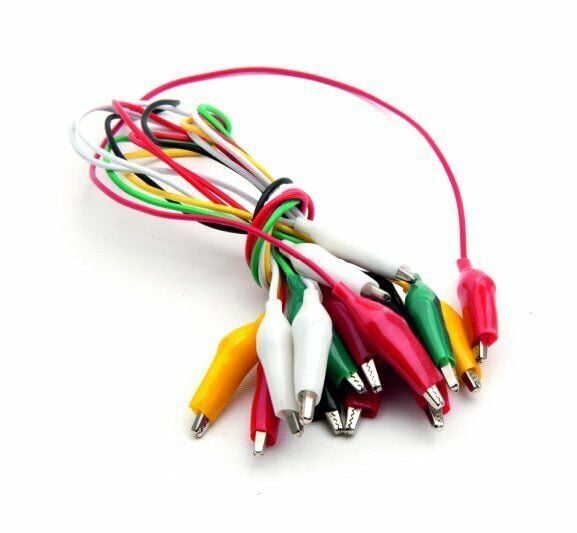 Krokodilli Kablolar 40 Cm. 7'li Takım