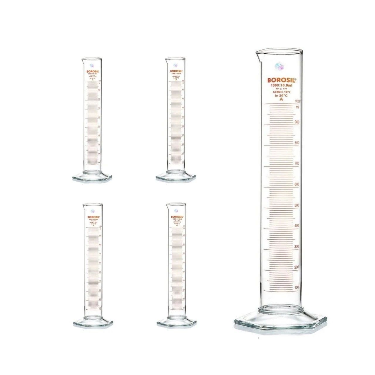 Mezür Dereceli Cam Silindir 1000 Ml (Cam Tabanlı)