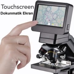 BRESSER | Biolux Touch LCD Mikroskop | HDMI | 30–1125x