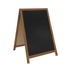 AHŞAP AYAKLI ÇATI TİPİ YAZI TAHTASI BEYAZ - 60X85 CM