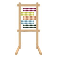 Abaküslü Ahşap Ayaklı Yazı Tahtası 100 Boncuklu (55x100)