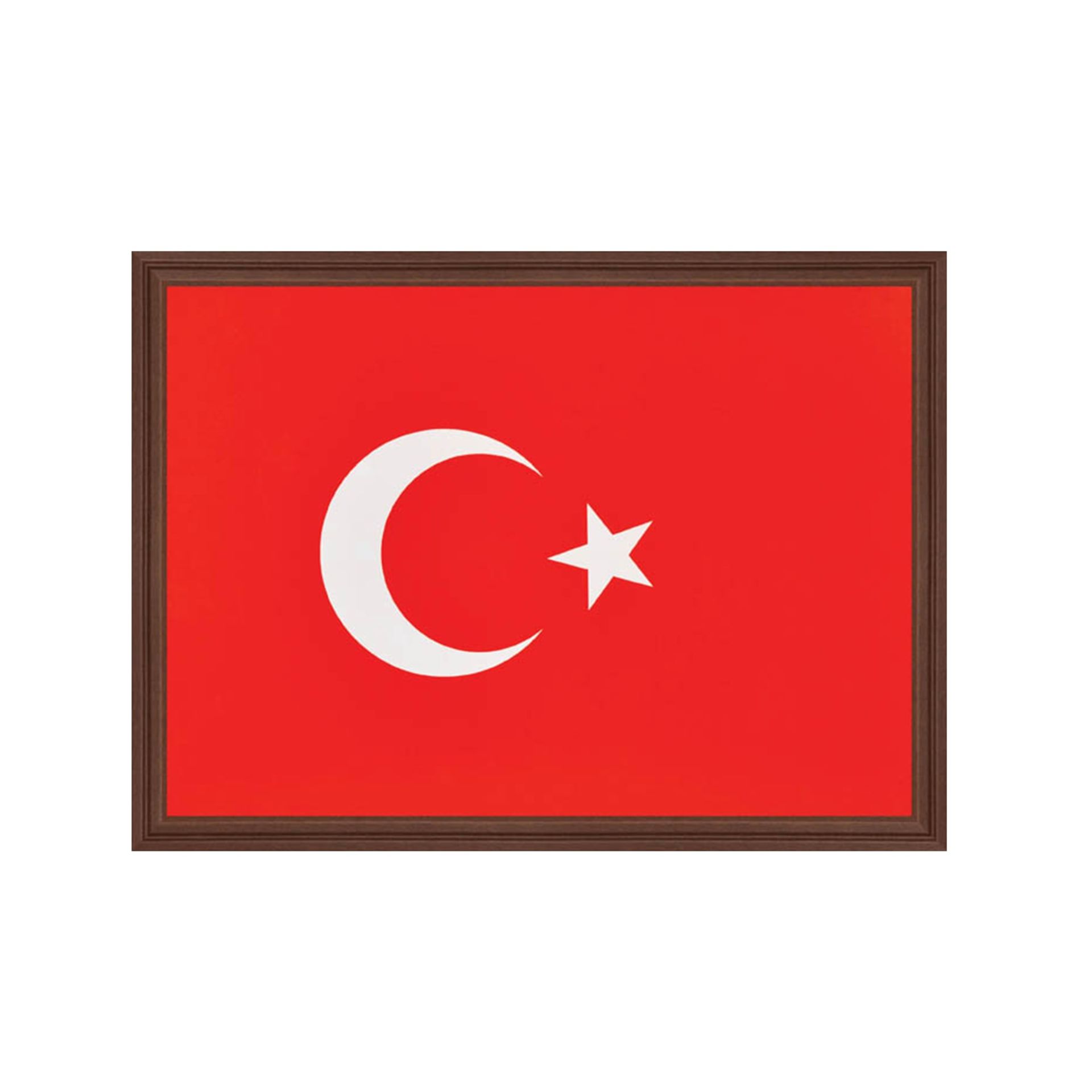 MDF Çerçeveli Türk Bayrağı (30x45)