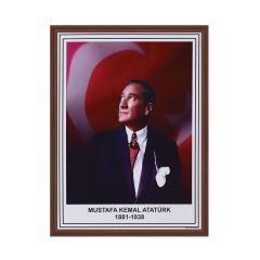 MDF Çerçeveli Atatürk Portresi (35x50)