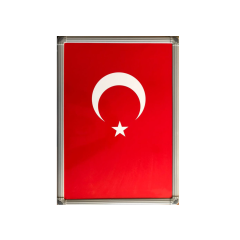 Metal Çerçeveli Türk Bayrağı (20x30)