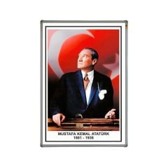 Metal Çerçeveli Atatürk Portresi (50x70)