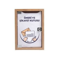 Dilek ve Şikayet Kutusu Ahşap (25x35)